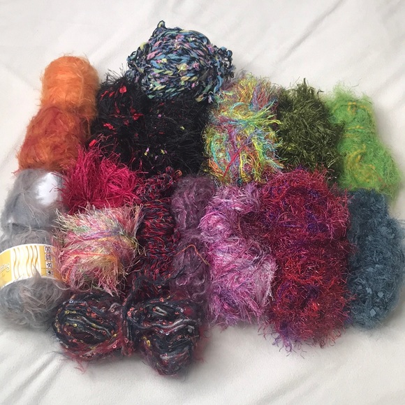 Other - Funky Fringe Knitting/Crocheting Yarn 18 skeins